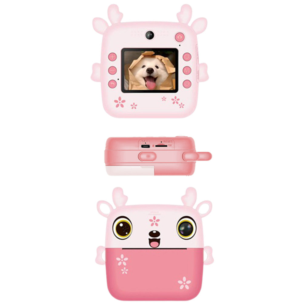 Kids Instant Camera Dual Camera Print Cam 1080P Video Recorder Camera