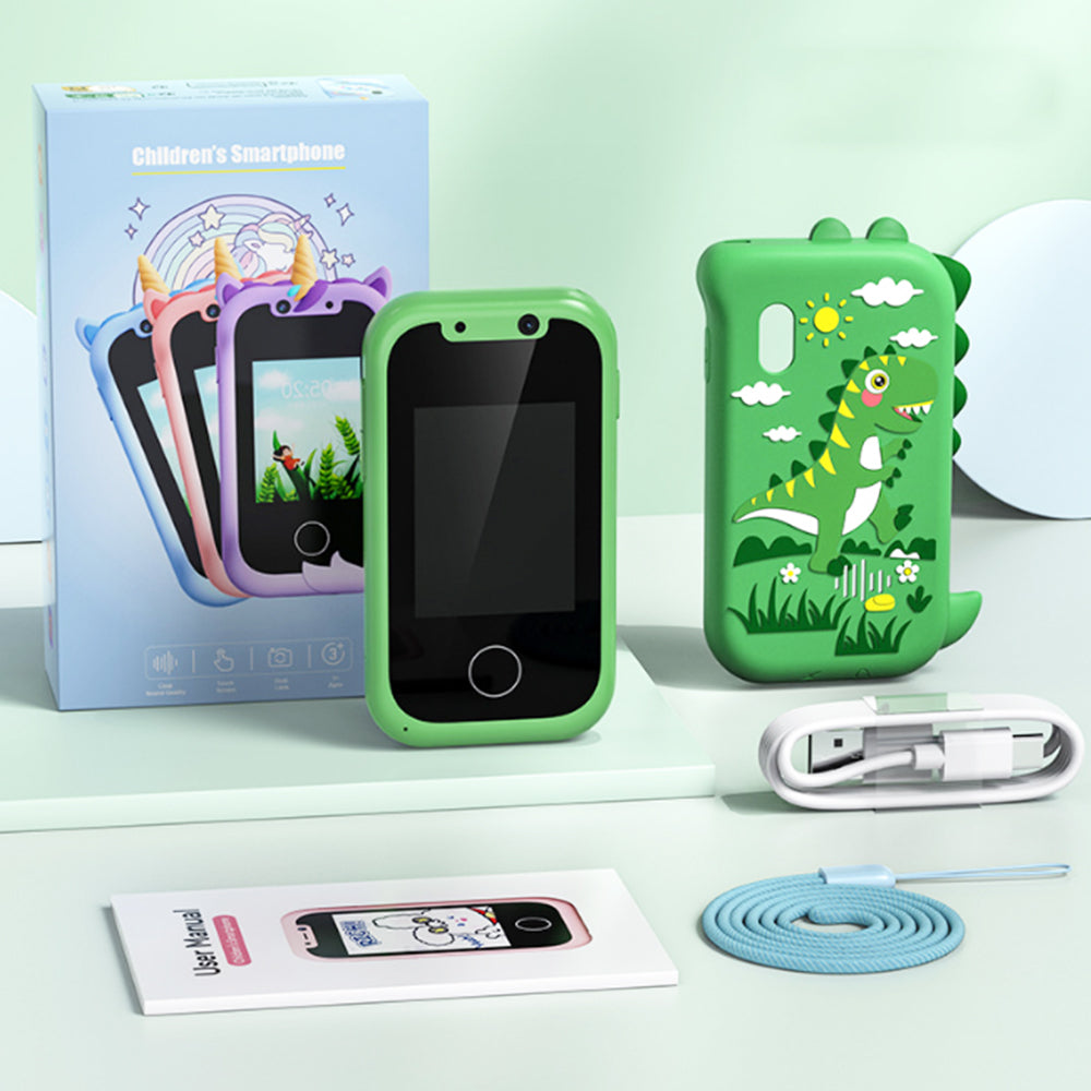 Kids Smart Phone Toy With Dual Camera Touchscreen Toy Phones For Kids With 512MB Card
