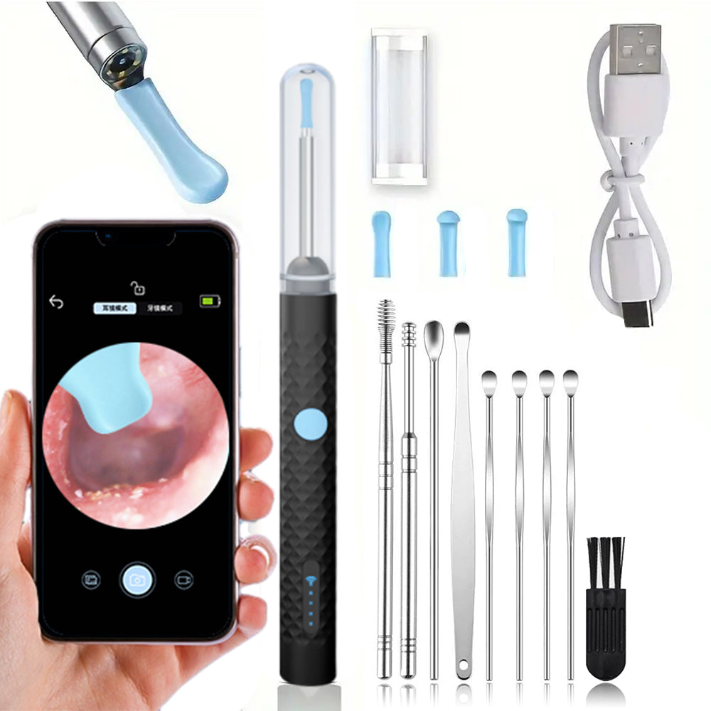 Wireless Visual Ear Wax Removal Kit Ear Otoscope with Lights
