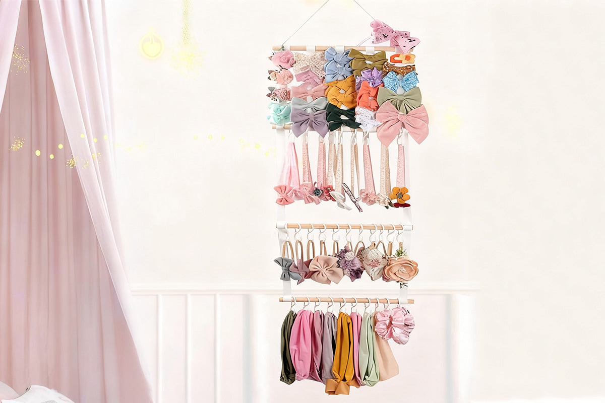 Headband Holder Hair Bows Organizer for Girls Bow Hanger Hair Accessories
