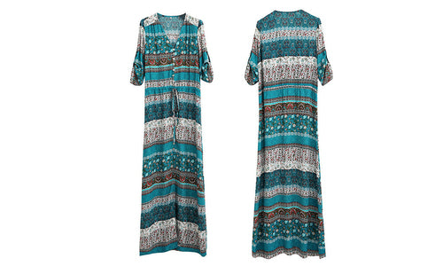 Boho Printed Maxi Dress