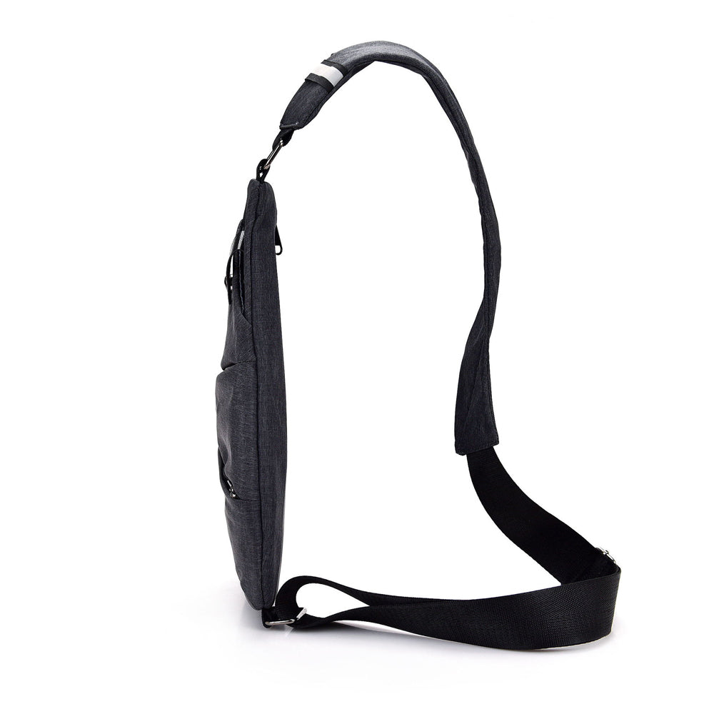 Anti-Theft Sling Men's Sling Crossbody Bag Chest Shoulder Back-Left