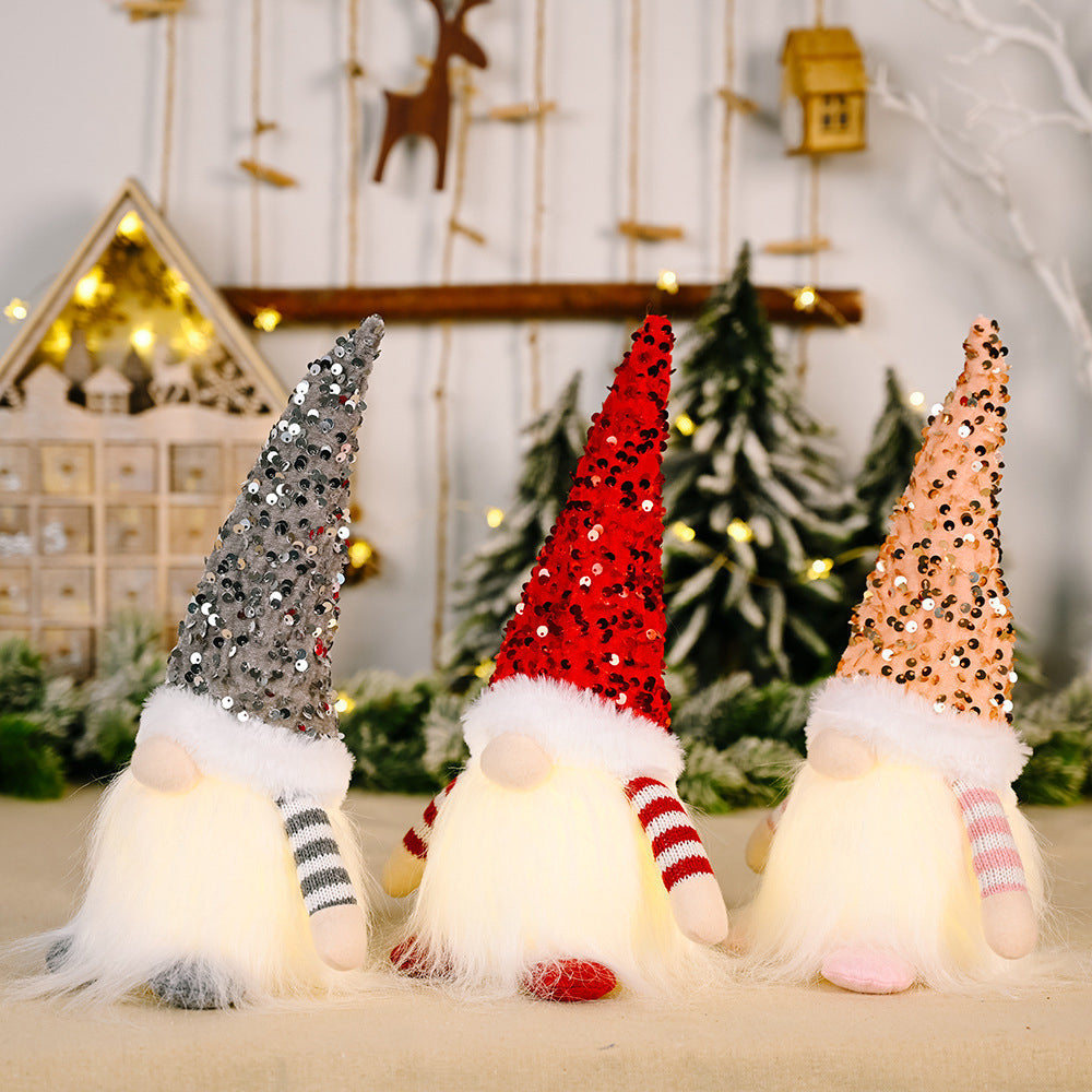 Christmas Gnome Santa Light with Bling Hat