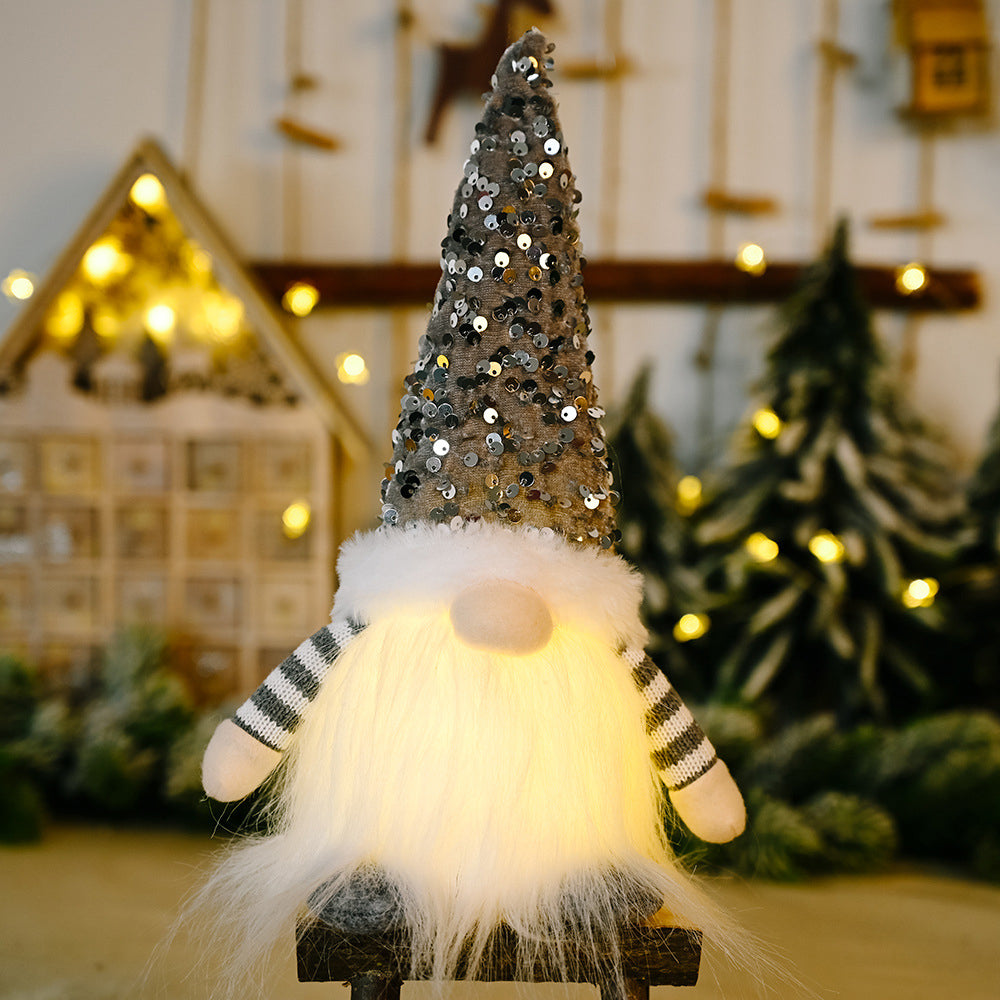 Christmas Gnome Santa Light with Bling Hat