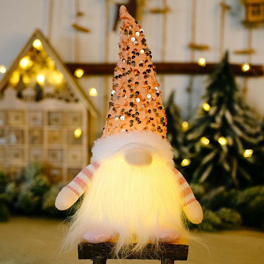 Christmas Gnome Santa Light with Bling Hat