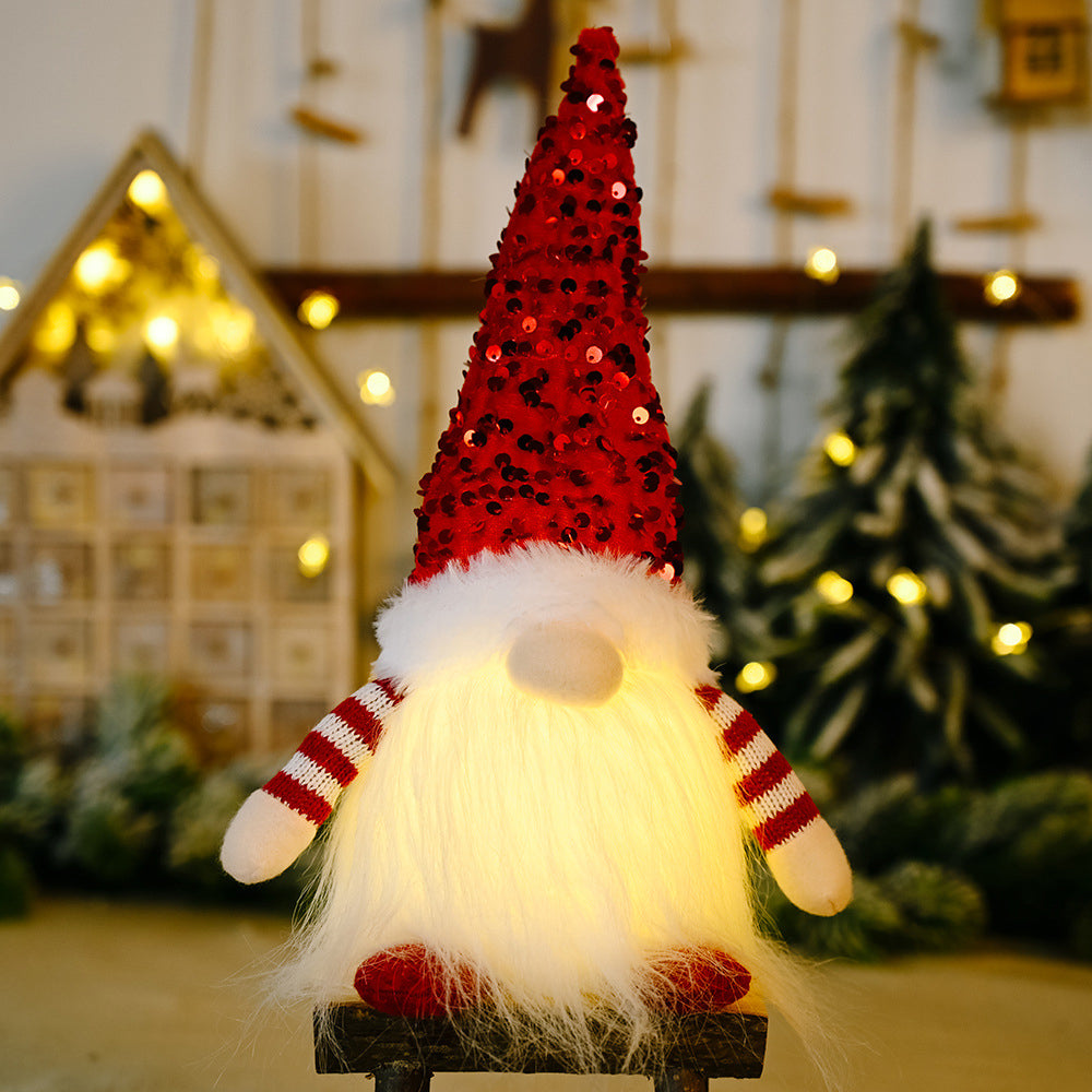 Christmas Gnome Santa Light with Bling Hat