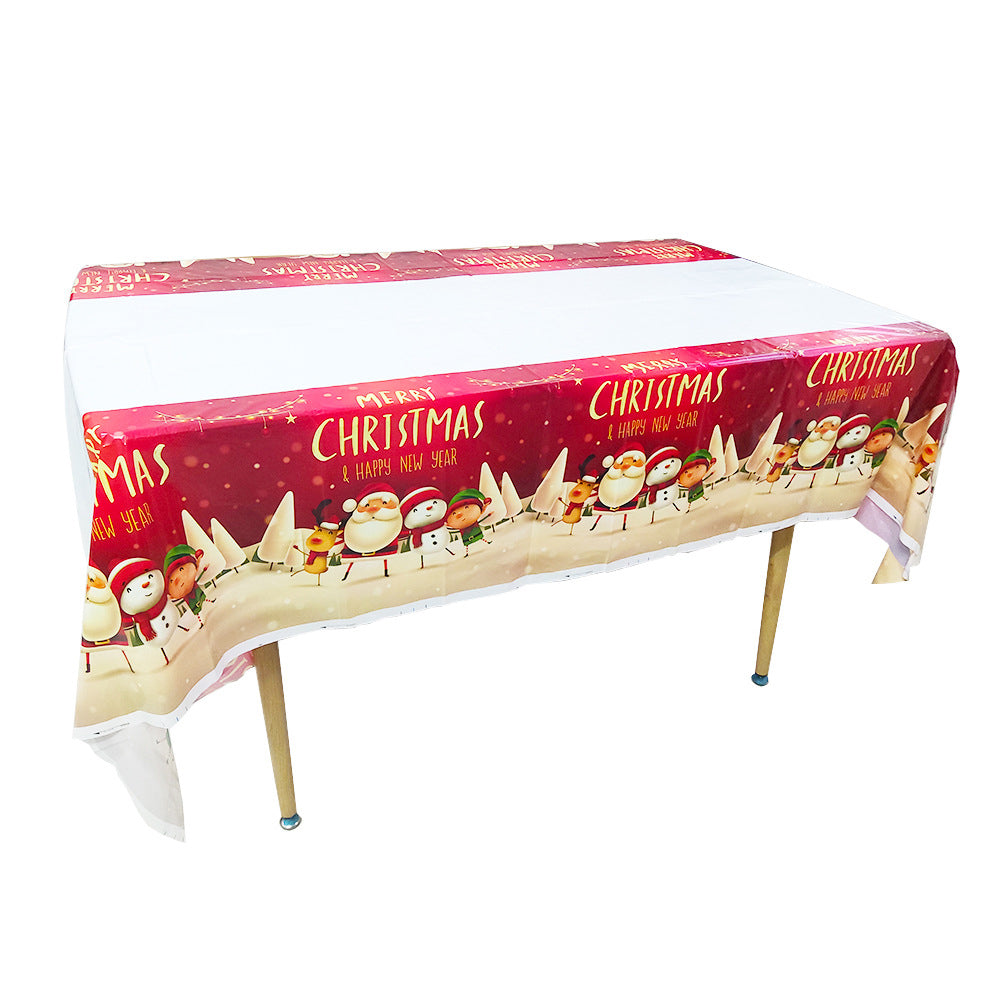 Christmas Paper Cup Plate Fork Tableware Christmas Party Supplies