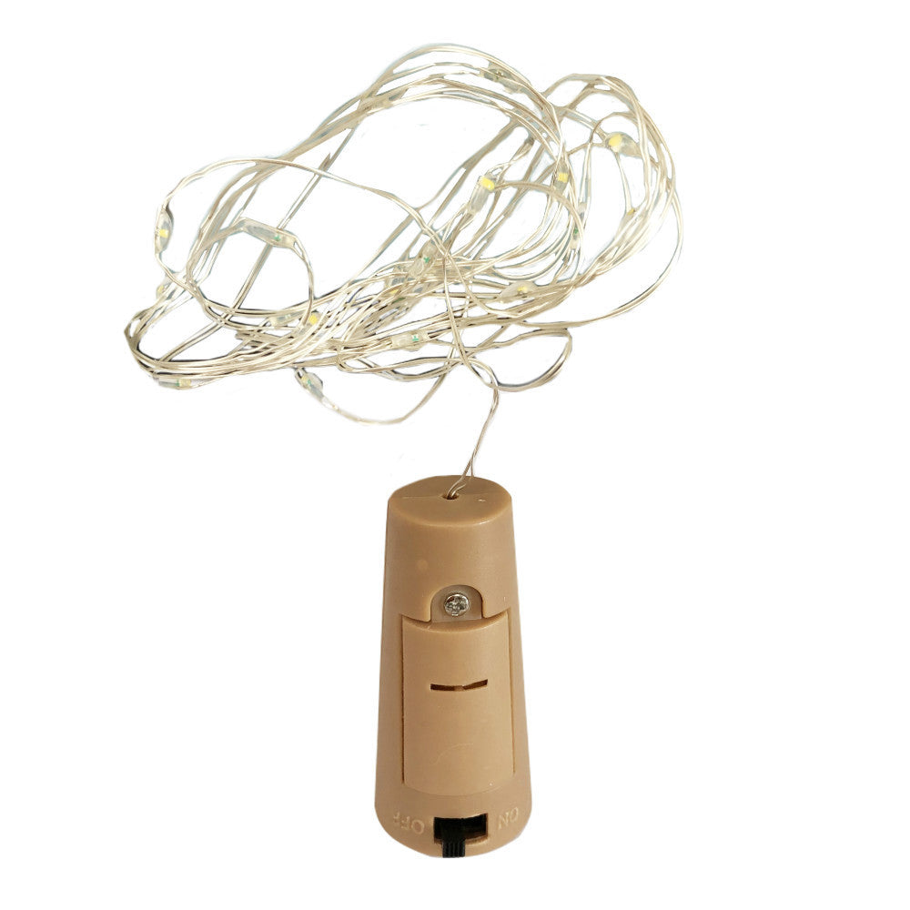 10Pcs 20 LED Wine Cork Stopper Copper Wire String Lights