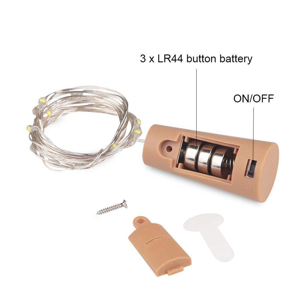 10Pcs 20 LED Wine Cork Stopper Copper Wire String Lights