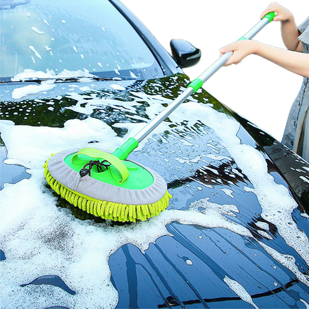 Three-section Telescopic Long Handle Car Cleaning Mop