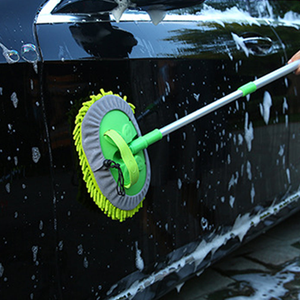 Three-section Telescopic Long Handle Car Cleaning Mop