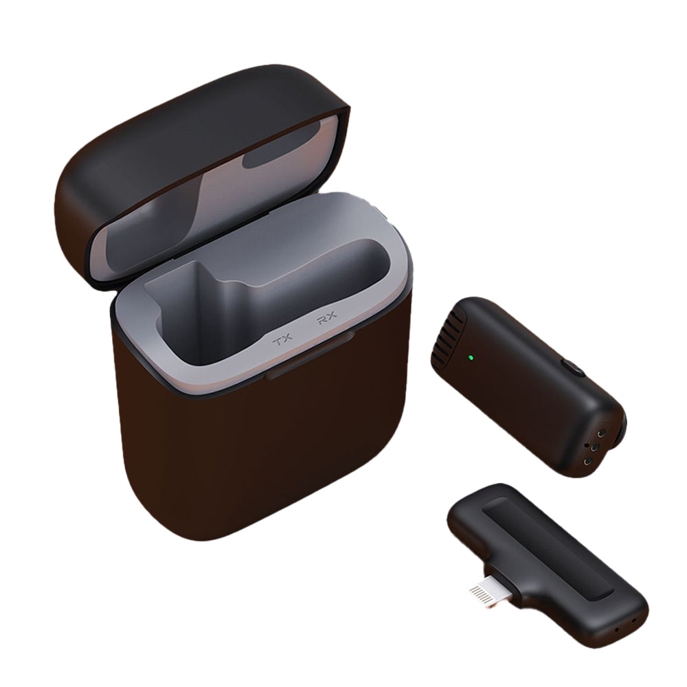 Wireless Lavalier Lapel Microphone with charging case-Type-C