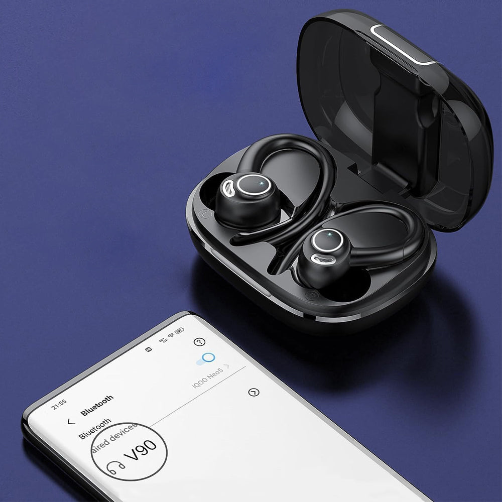 Wireless Earbud Bluetooth 5.3 Sports Headphones with Digital Display