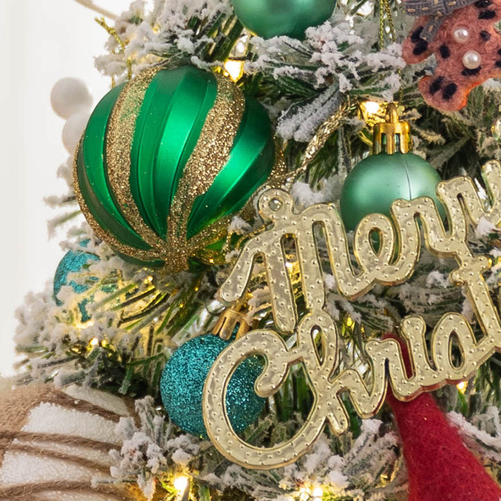 45cm/60cm Tabletop Mini Artificial Christmas Tree Ornaments Xmas Desktop Decor