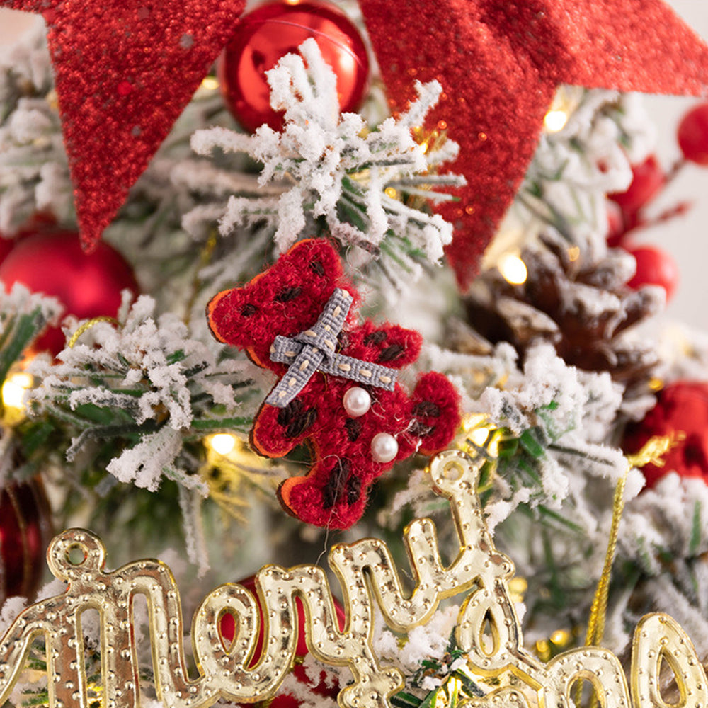 45cm/60cm Tabletop Mini Artificial Christmas Tree Ornaments Xmas Desktop Decor