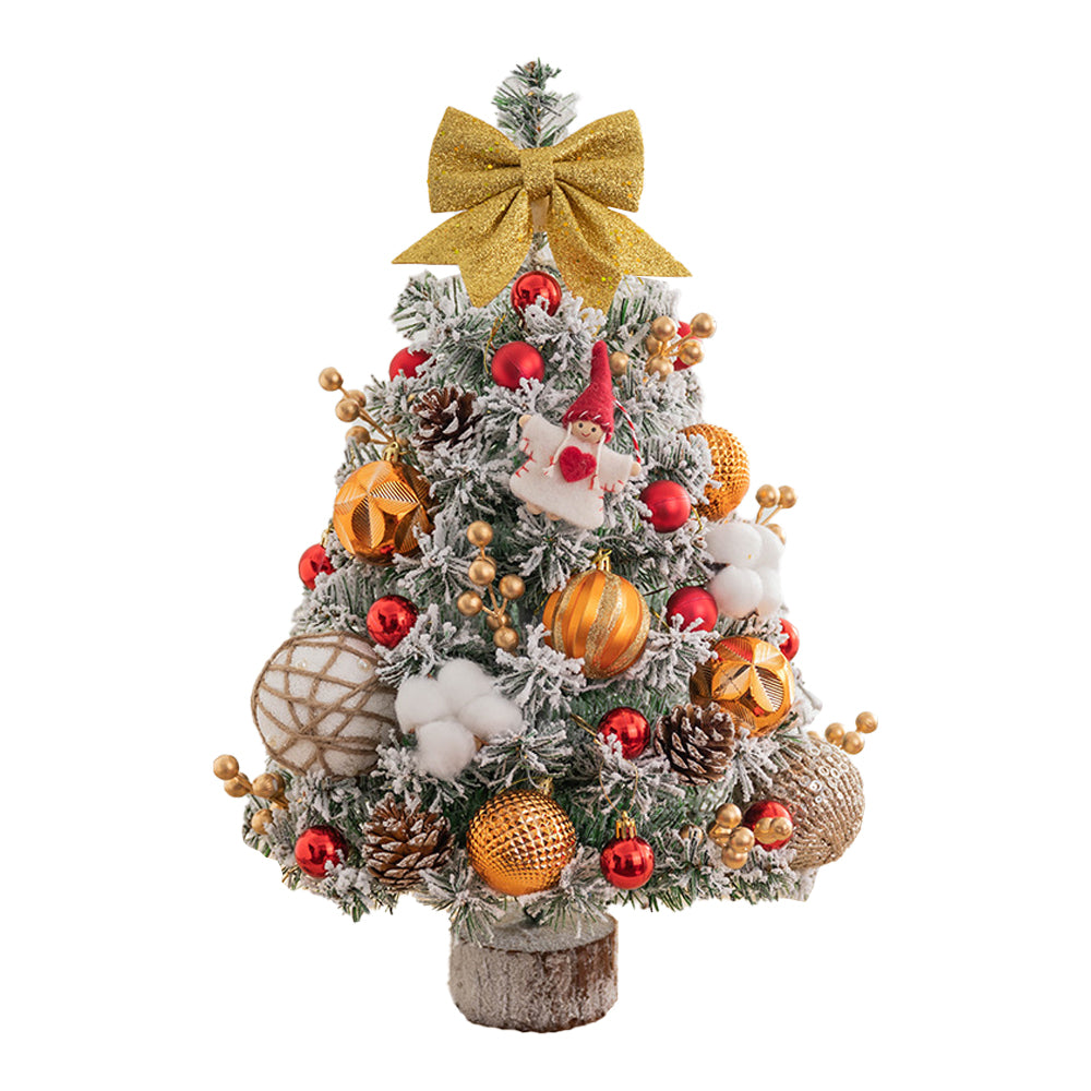 45cm/60cm Tabletop Mini Artificial Christmas Tree Ornaments Xmas Desktop Decor