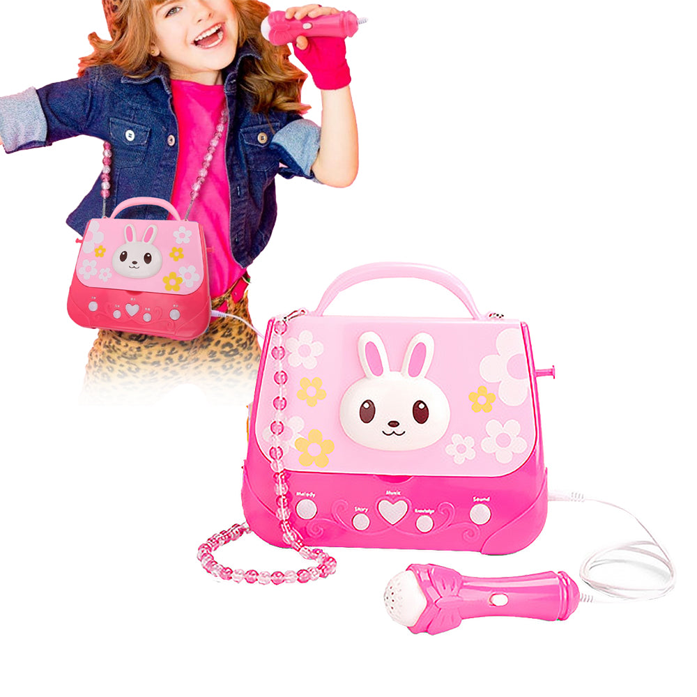 Kids Portable Karaoke Machine Karaoke Player Musical Bag with Microphone