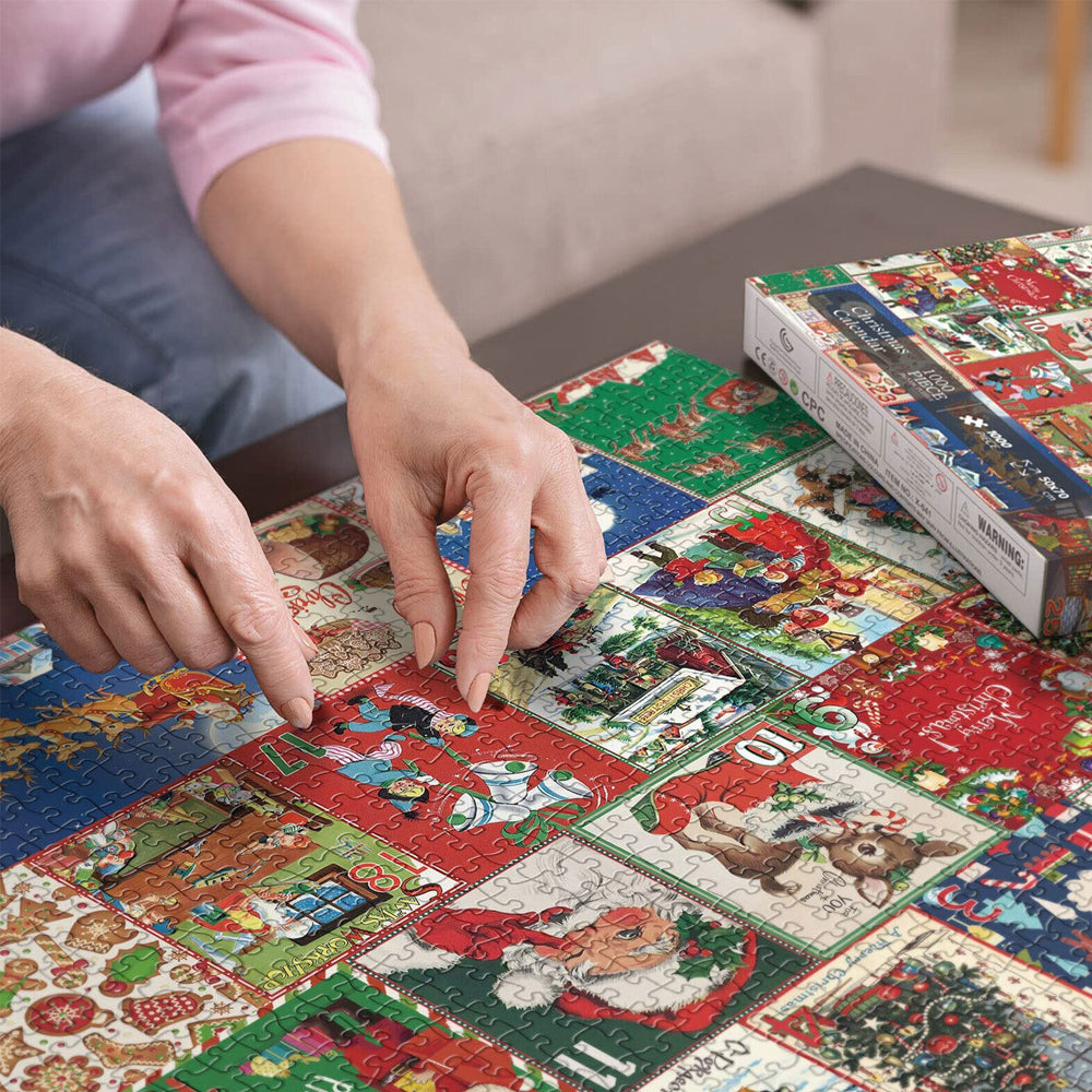 1000Pcs Christmas Advent Calendar Jigsaw Puzzles Gift