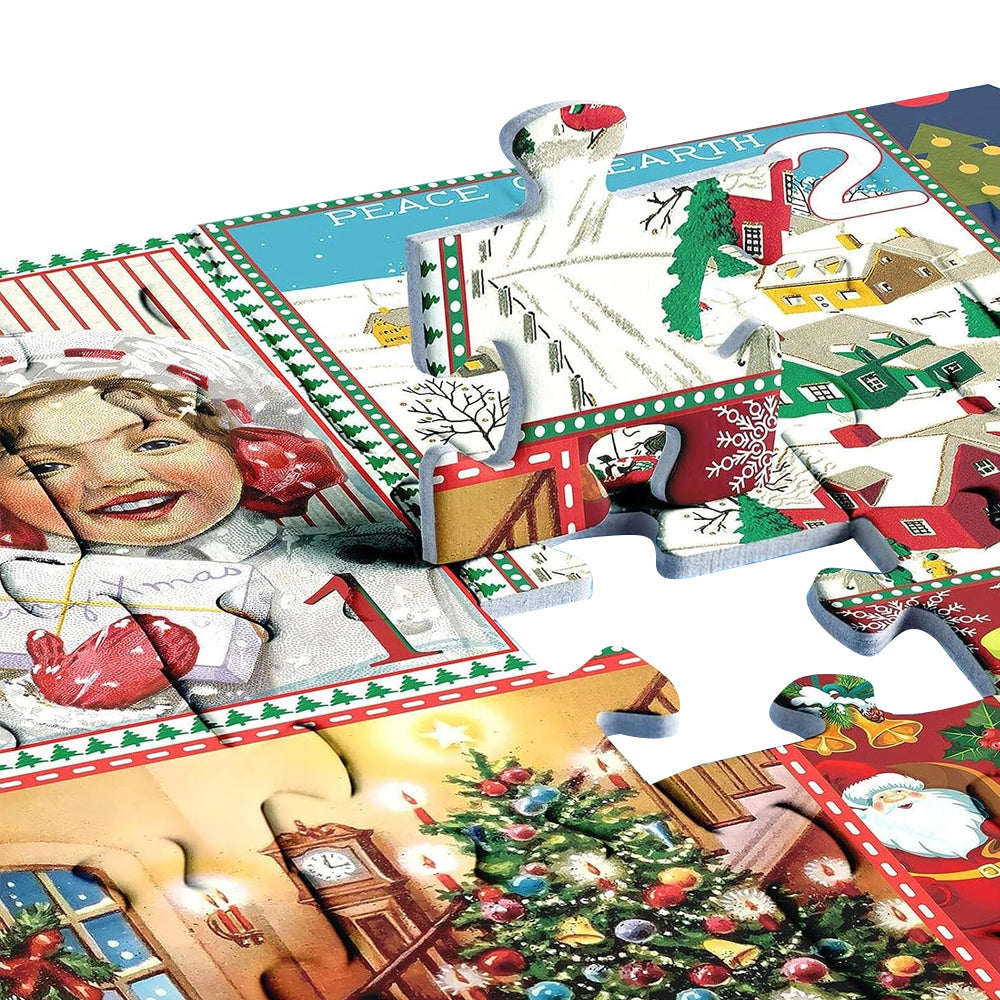 1000Pcs Christmas Advent Calendar Jigsaw Puzzles Gift