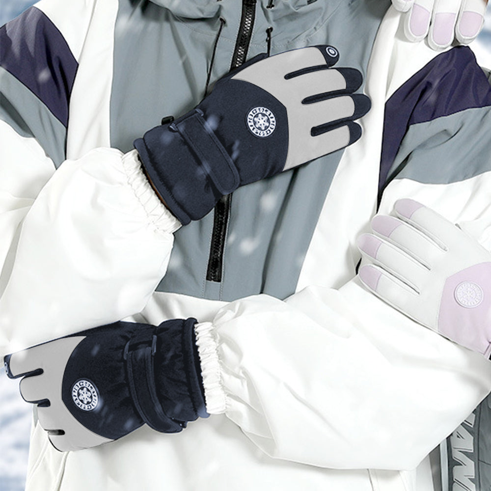 Warm Plush Touch Screen Winter Ski Gloves Snow Gloves Riding Gloves-For Men