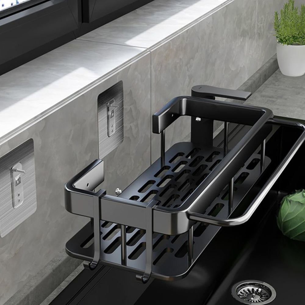 Wall Mounted Sink Drain Rack Bathroom Washing Rack Utensil Storage Rack