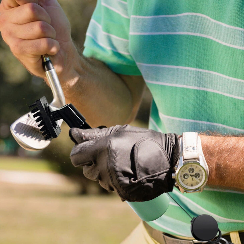 Golf Club Groove Cleaning Brush with Squeeze Bottles