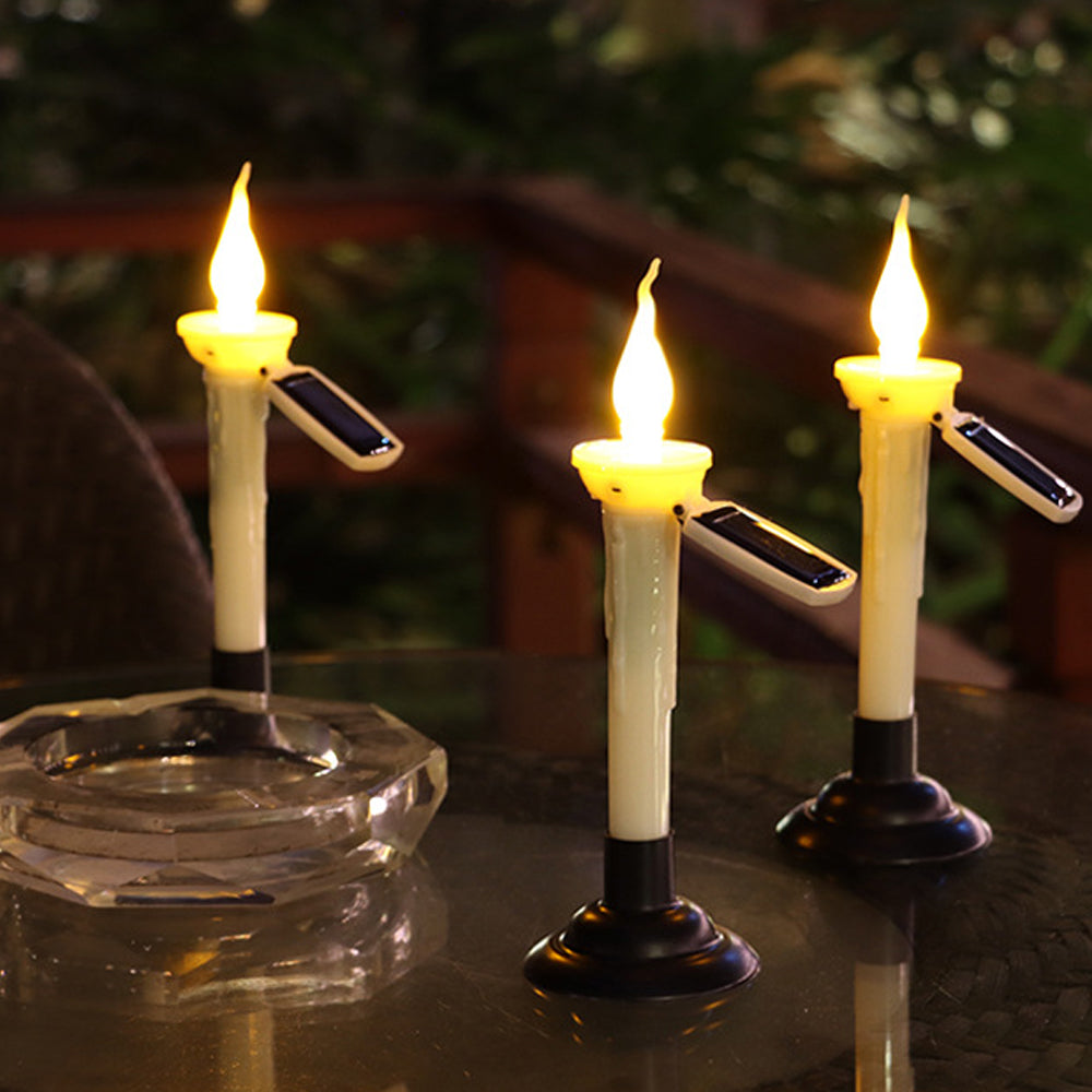 Solar Taper Candle Lights Outdoor Solar Lights LED Candles