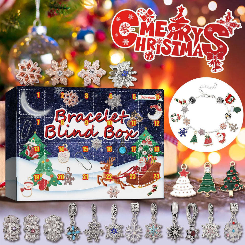 Christmas DIY Bracelet Jewelry Making Kit 24 Days Advent Calendar