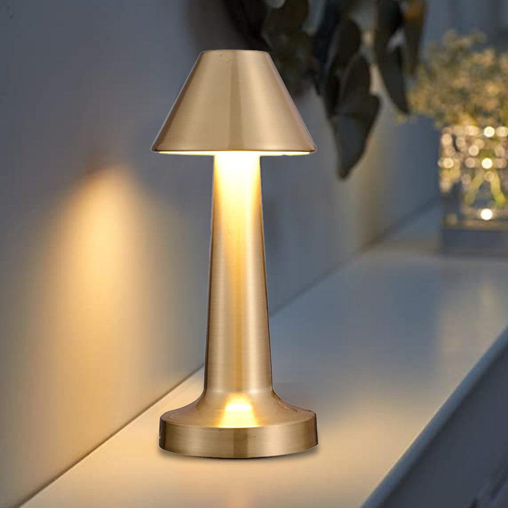 Rechargeable Led Table Lamp Touch Dimmable Desk Lamp Night Light-Trapezoid