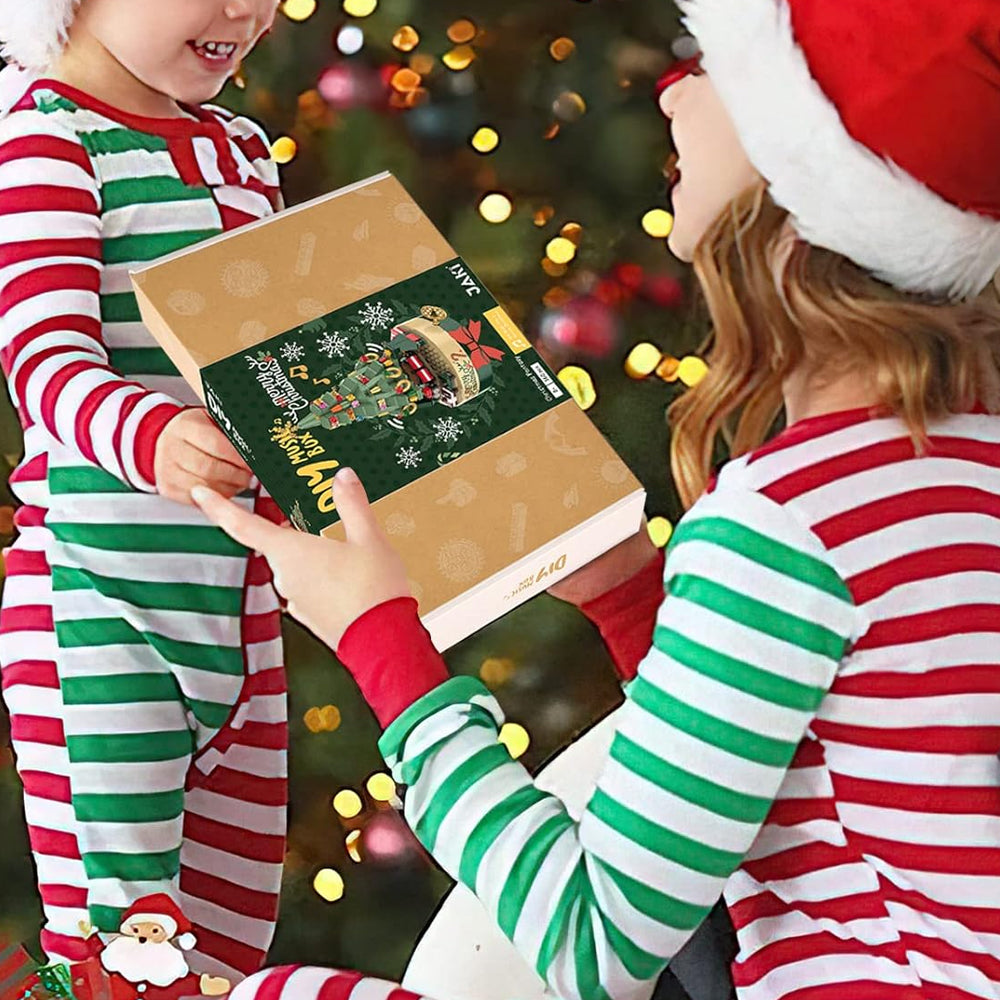 Christmas Tree Music Box Building DIY Block Kits