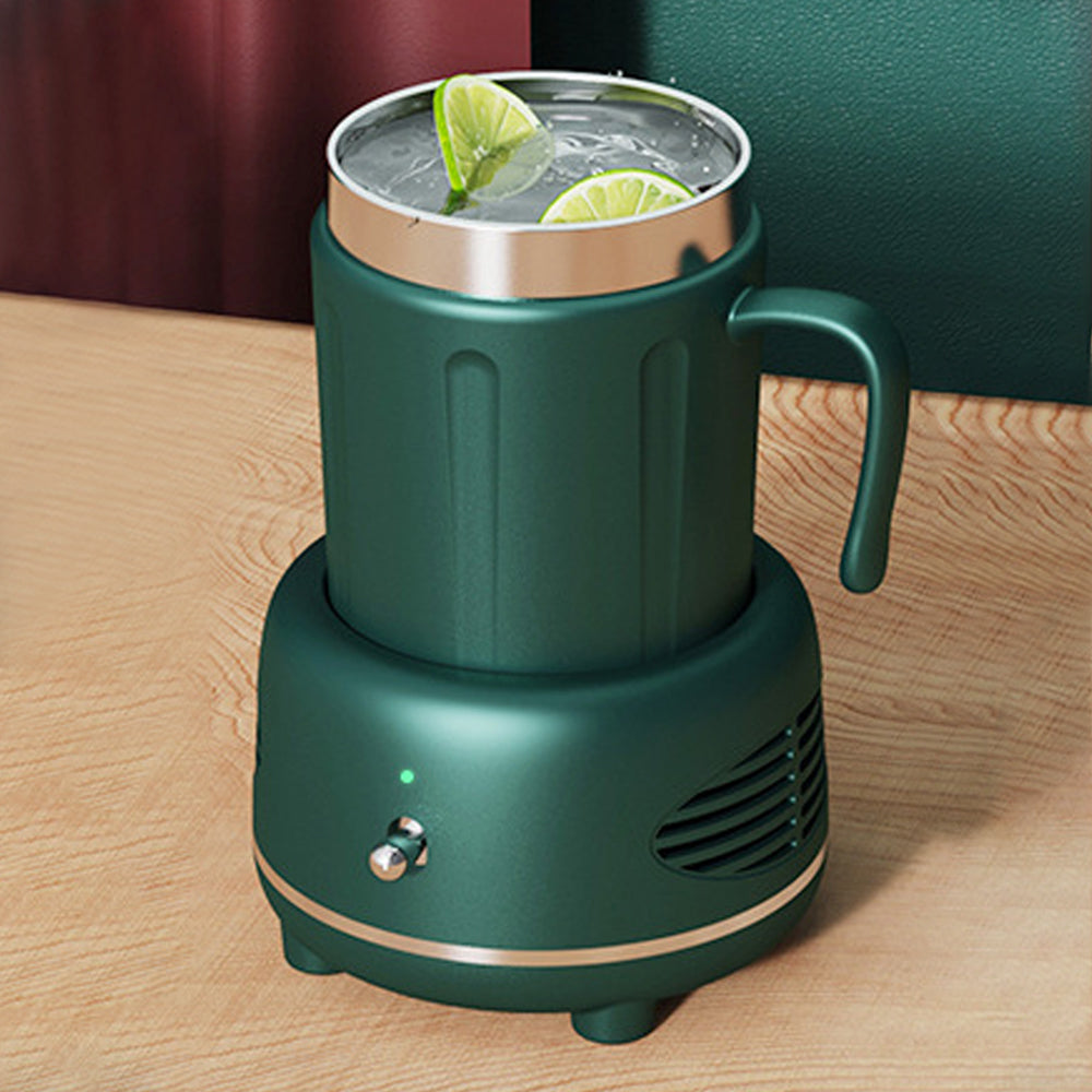 2-In-1 Electric Cup Warmer Mug Cooler Fast Cooling Heating Cup Holder