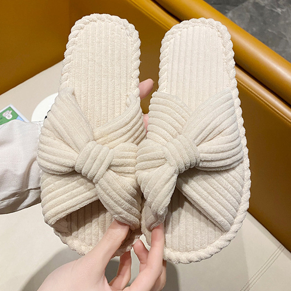 Women's Cross-strap Flat Slippers Breathable Open Toe Slippers