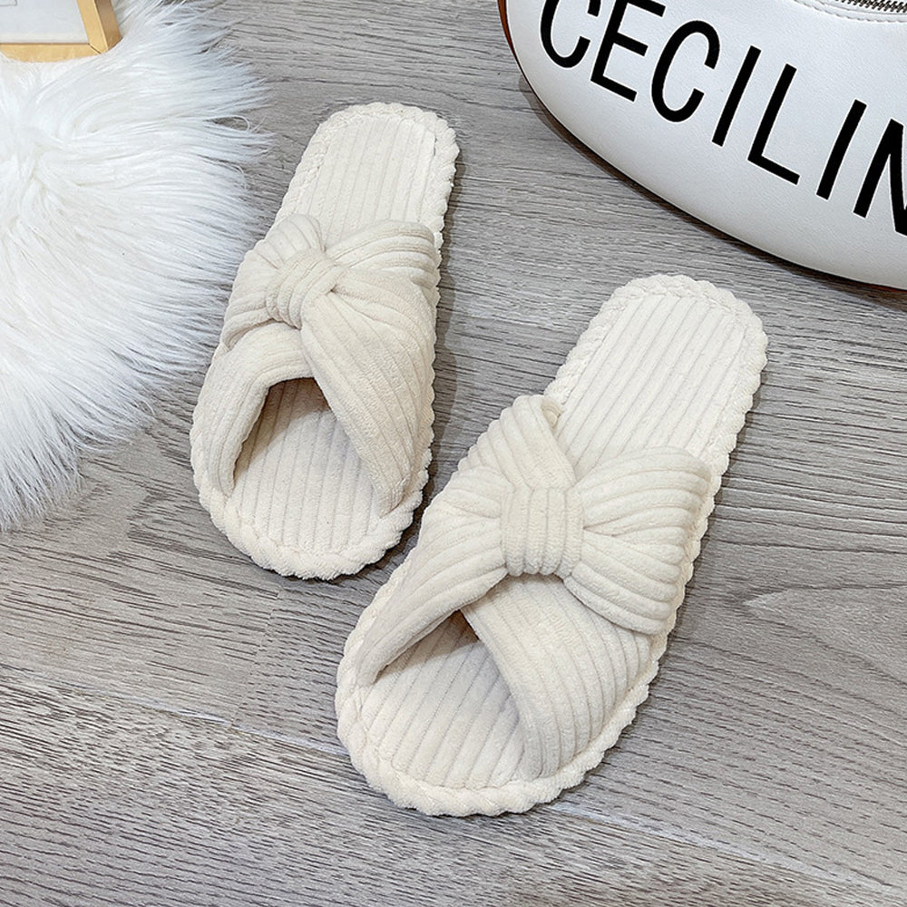 Women's Cross-strap Flat Slippers Breathable Open Toe Slippers