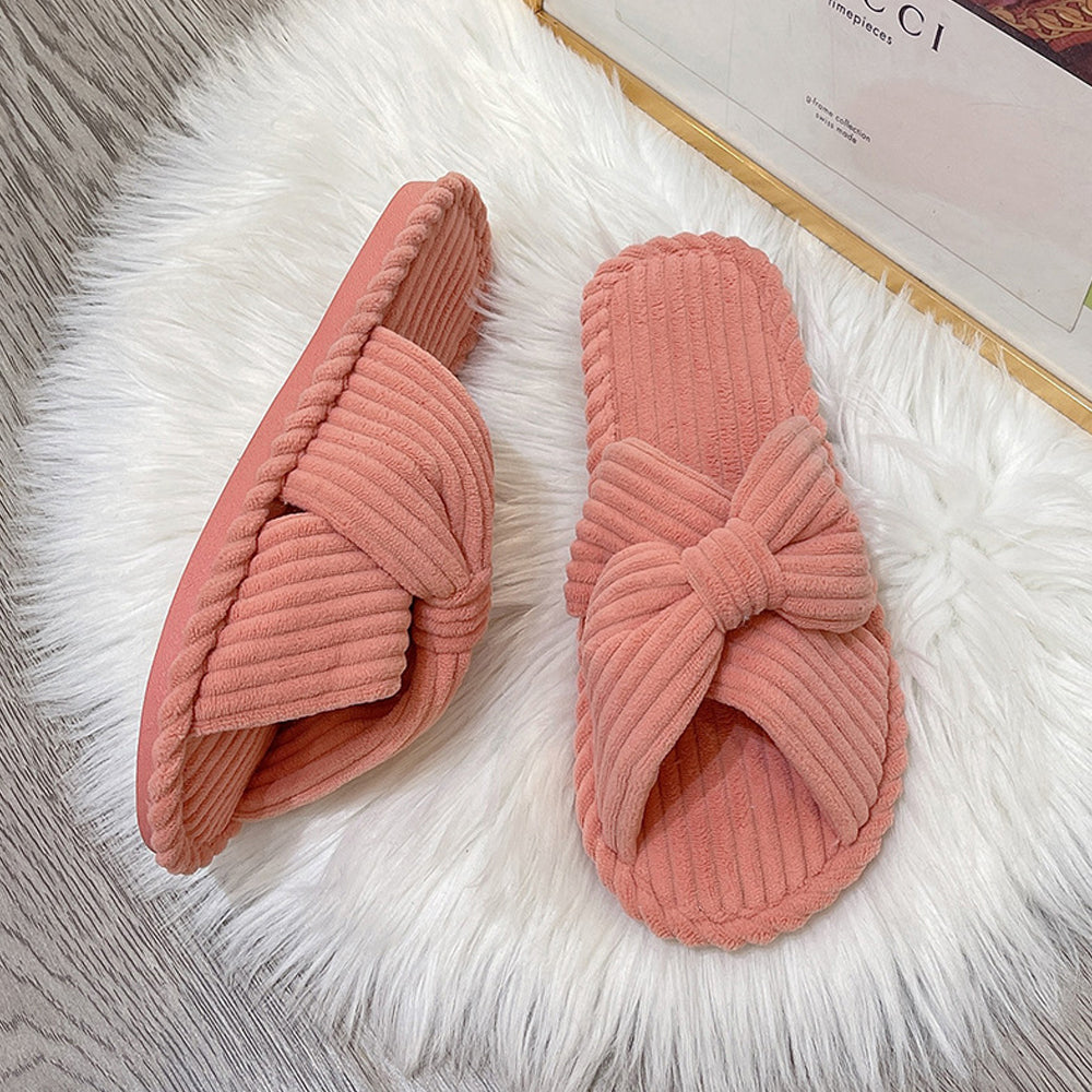 Women's Cross-strap Flat Slippers Breathable Open Toe Slippers