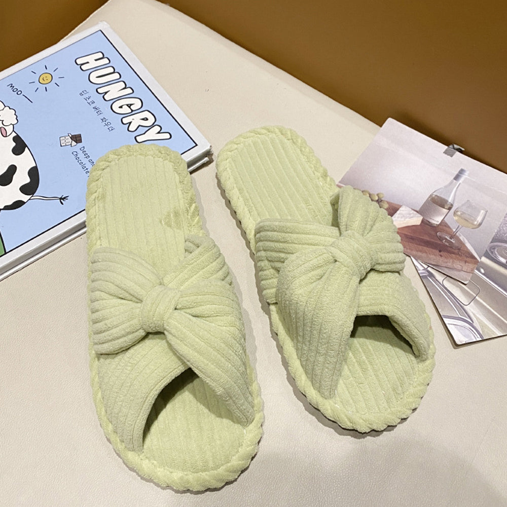 Women's Cross-strap Flat Slippers Breathable Open Toe Slippers