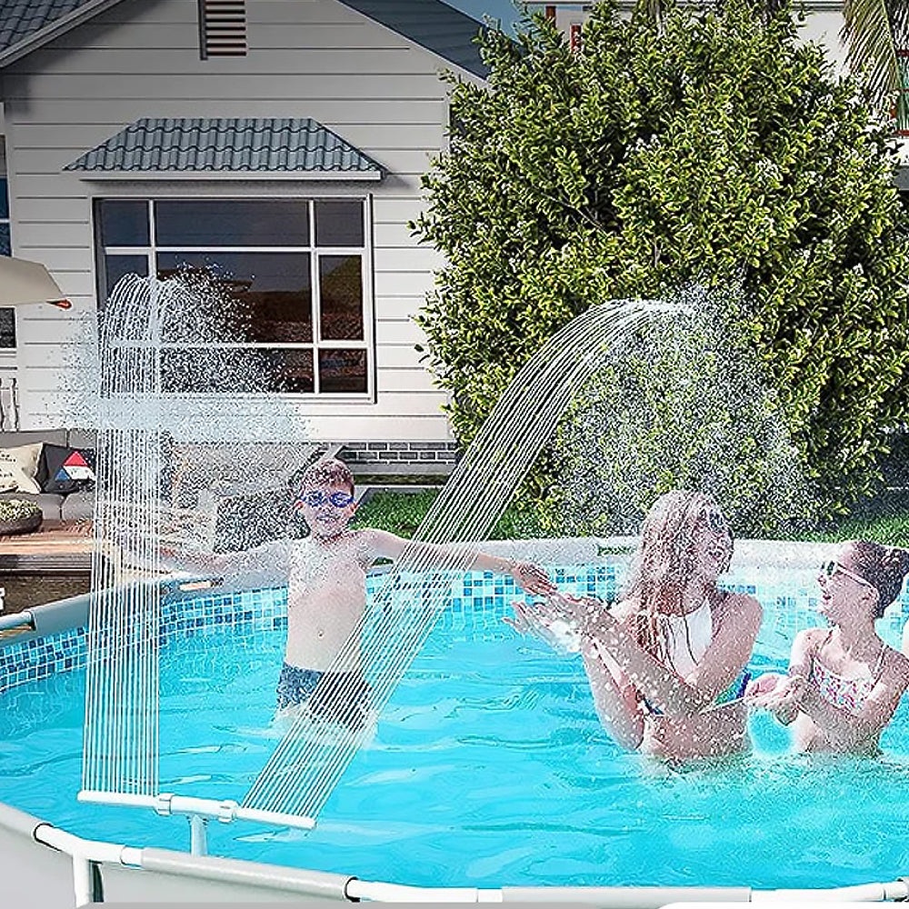 Swimming Pool Sprinkle Accessories Fountain Spray Water Bracket-Double Fountain Head and Pipe Adapter
