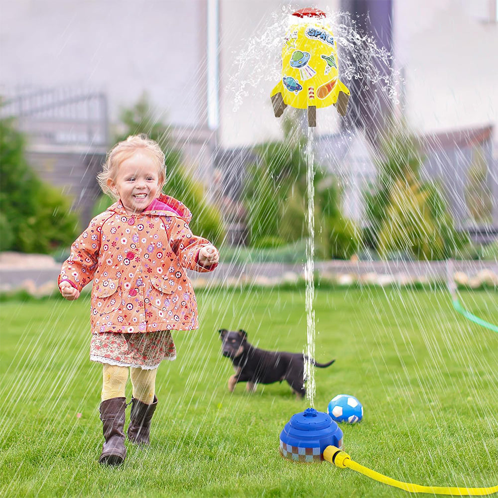 Water Rocket Launcher Water Pressure Lift Sprinkler Toy