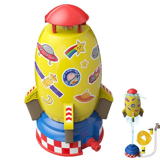 Water Rocket Launcher Water Pressure Lift Sprinkler Toy