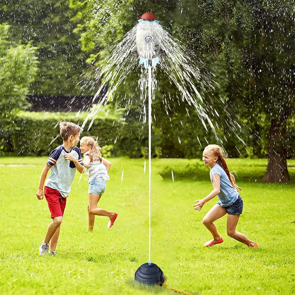Water Rocket Launcher Water Pressure Lift Sprinkler Toy