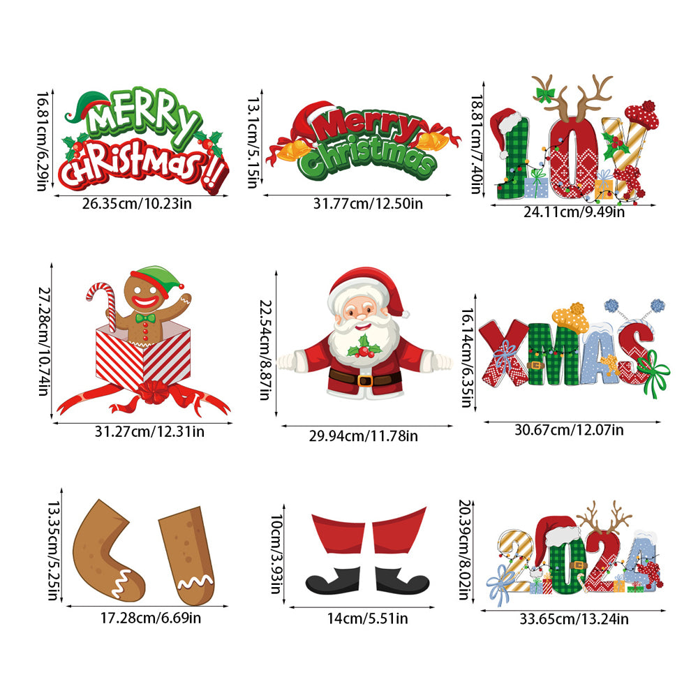 3Pcs Christmas Door Hanger