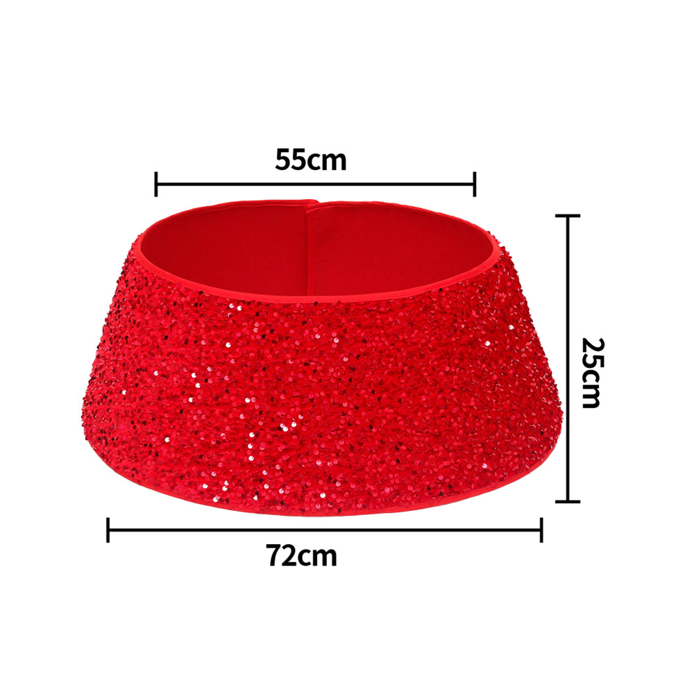Round Sparkle Christmas Tree Skirts