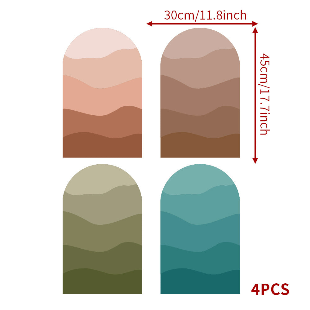 4Pcs Arch Wall Decal Decor Sticker