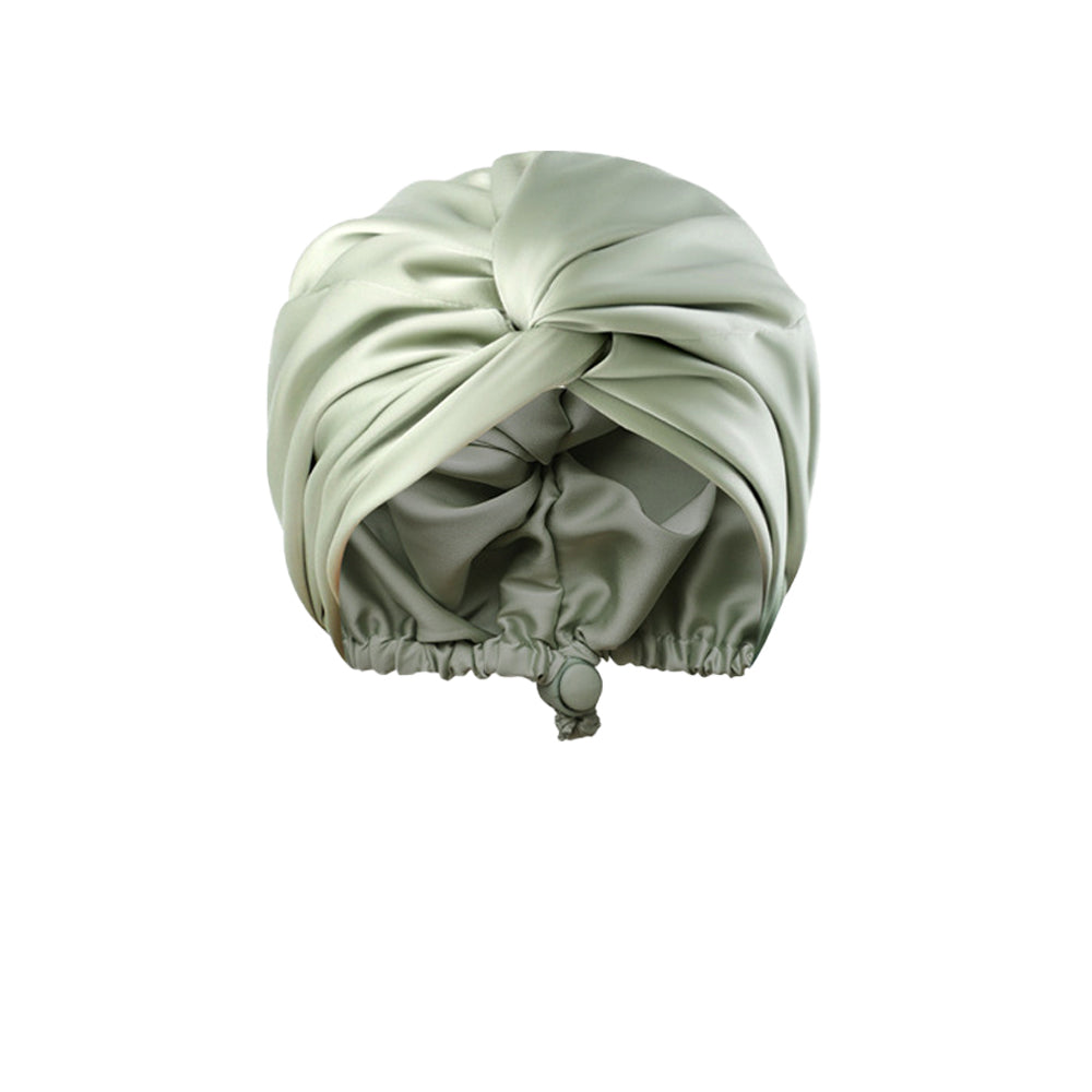 Satin Sleeping Cap Adjustable Double Layer Hair Bonnet for Women