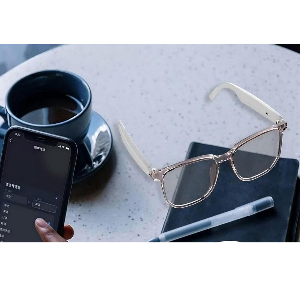AI Smart Glasses Combine Language Translation Music Listening and Communication