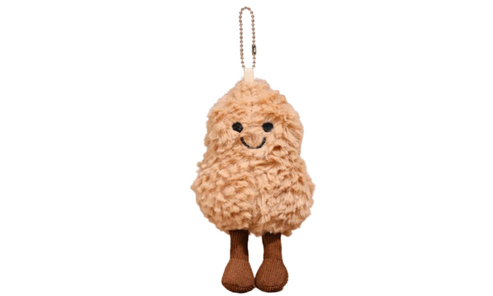Emotional Support Toy with Expression and Plush Stuffed Vegetable and Fruit Keychain