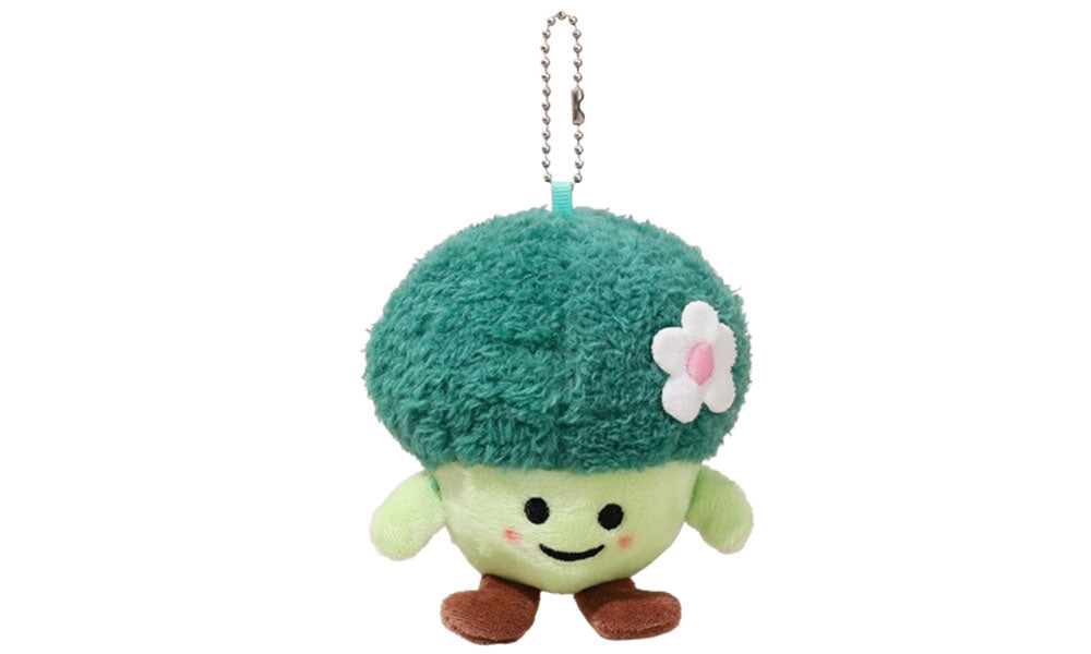 Emotional Support Toy with Expression and Plush Stuffed Vegetable and Fruit Keychain