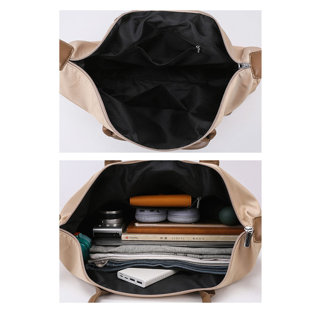 2Pcs Women's Tote Bag Set Featuring a Large Bag and a Matching Same Storage Bag