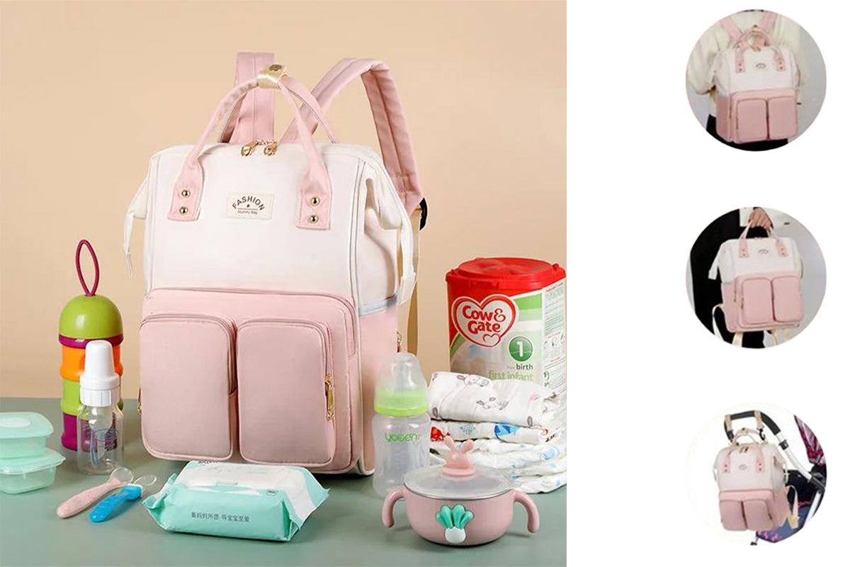 Water Repellent Large Diaper Bag Backpack Multifunction Maternity Travel Pack
