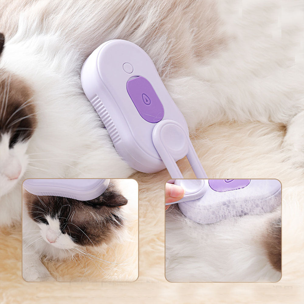 Spray Pet Massage Brush for Cats & Dogs Prevent Shedding & Groom with Ease