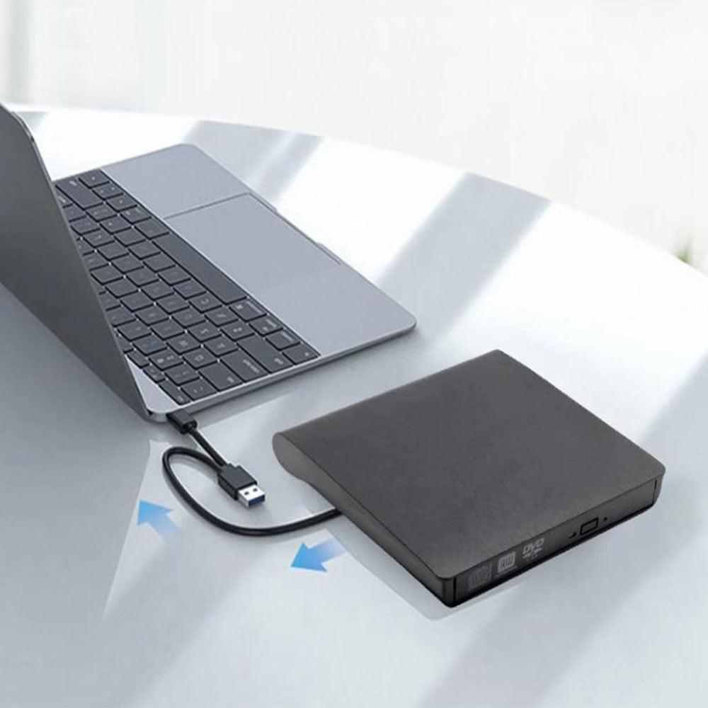 USB 3.0 & Type-C Dual Interface External DVD/CD Drive Burner  Plug & Play